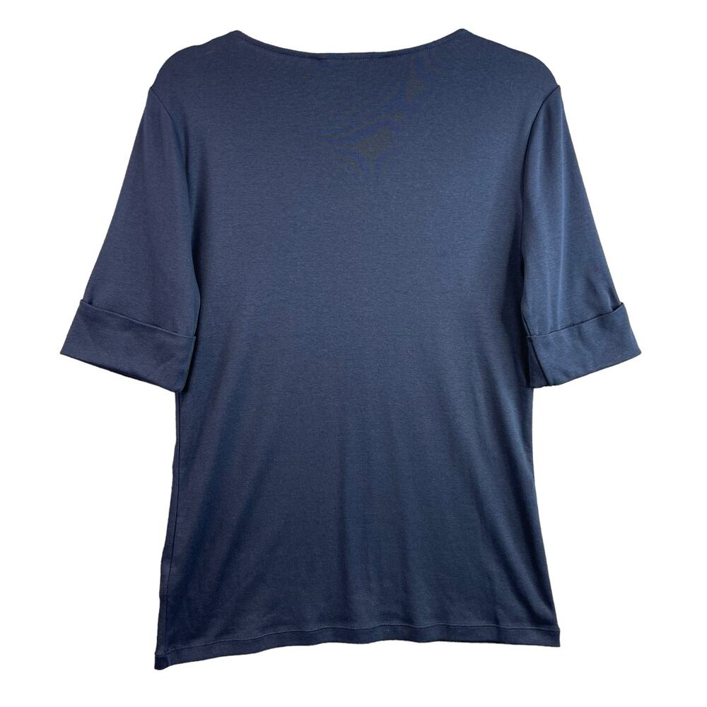 Lauren Ralph Lauren Womens Pullover T-Shirt V-Neck Size Large - Picture 2 of 10